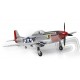 P-51 Mustang - ARF (stříbrná, el. zatahovací podvozek)