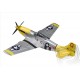 P-51 Mustang - ARF (žlutá, el. zatahovací podvozek)