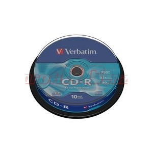 VERBATIM CD-R 10-Pack Spindle/ EP/ DL/ 52x/ 700MB