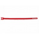 Stahovací pásek suchým zipem 300mm GRAUPNER , červený (10 ks)